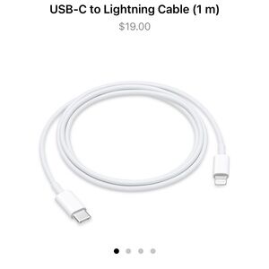 USB C to lightning cable